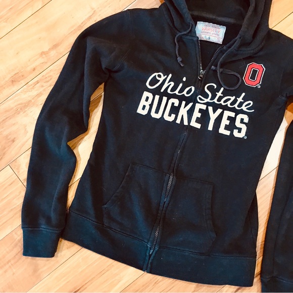 Ohio State Buckeyes college sweatshirt hoodie Brutus zip front black sma… - Picture 4 of 5